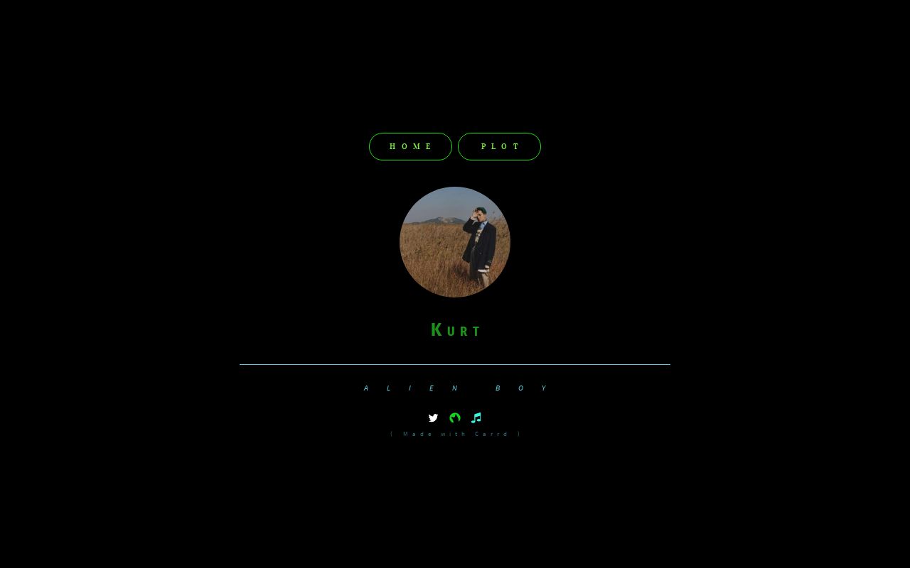 Carrd profile picture for @kurt